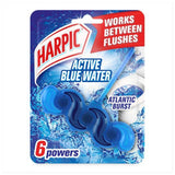 Harpic Fresh Power 6 Rim Block Atlantic Burst Toilet Cleaner Bathroom M&S   