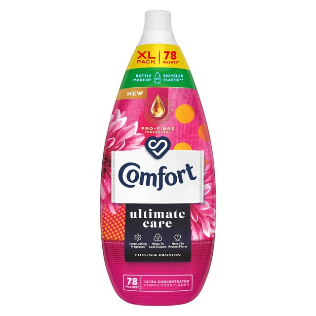 Comfort Ultimate Care Fuchsia Passion Fabric Conditioner 78 Wash Accessories & Cleaning M&S   