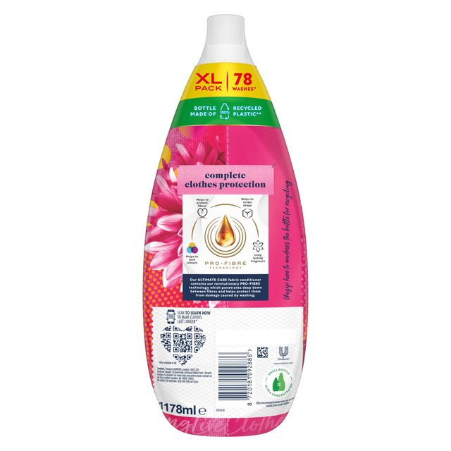 Comfort Ultimate Care Fuchsia Passion Fabric Conditioner 78 Wash Accessories & Cleaning M&S   