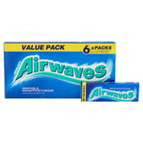 Wrigley's Airwaves Menthol & Eucalyptus Chewing Gum Sugar Free Multipack 6 x 10 Pieces Snacks & Confectionery ASDA   