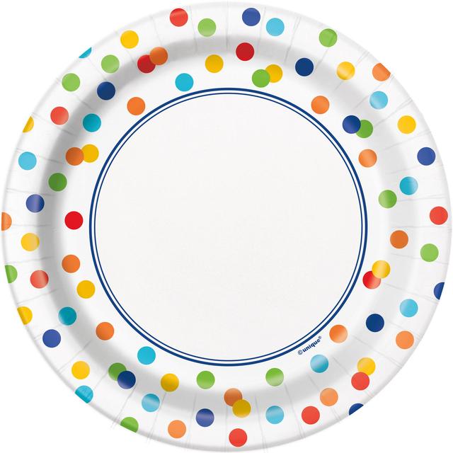 Rainbow Polka Dot Plate 18cm Tableware & Kitchen Accessories M&S   