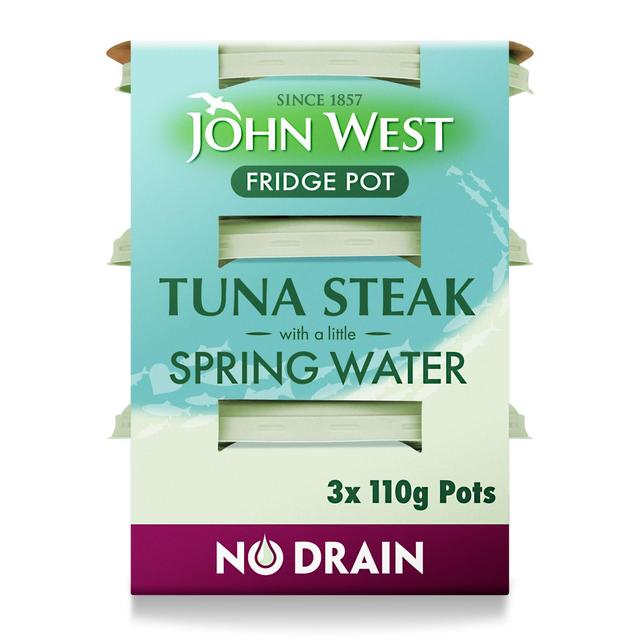 John West No Drain Tuna Steak Pots with Spring Water Canned & Packaged Food M&S Default Title  