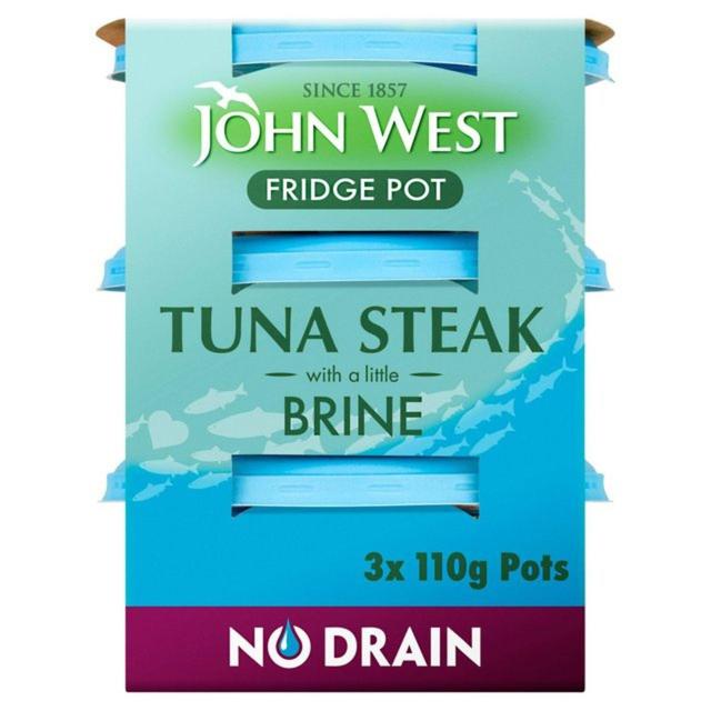 John West No Drain Tuna Steak Pots Brine Canned & Packaged Food M&S Default Title  