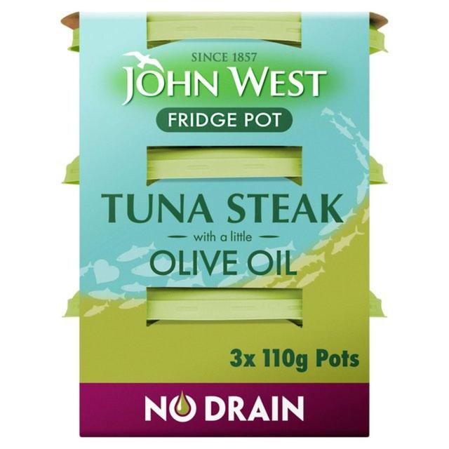 John West No Drain Tuna Steak Pots with Olive Oil Canned & Packaged Food M&S Default Title  