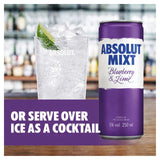 Absolut Mixt Blueberry & Lime Swedish Vodka Can Wine & Champagne M&S   