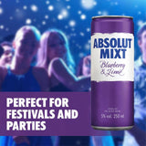 Absolut Mixt Blueberry & Lime Swedish Vodka Can Wine & Champagne M&S   