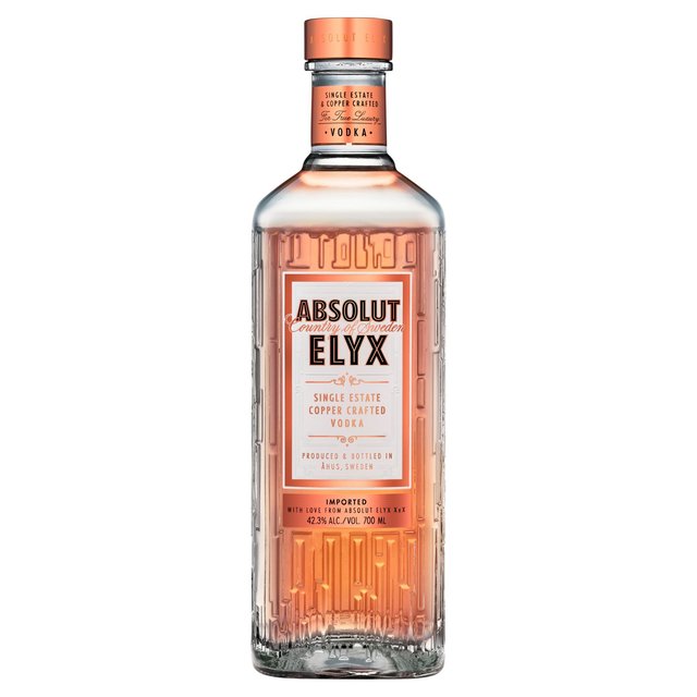 Absolut Elyx Single Estate Premium Swedish Vodka Liqueurs and Spirits M&S Default Title  