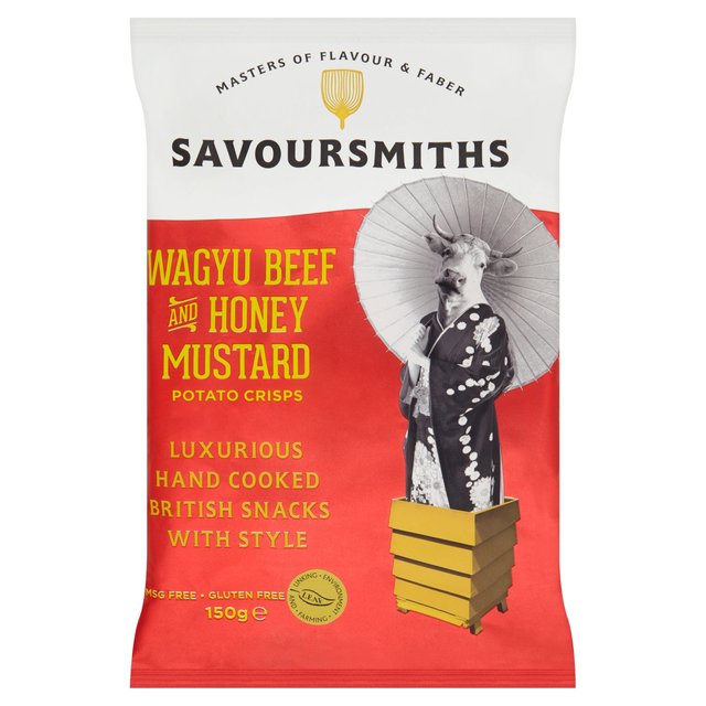 SAVOURSMITHS Wagyu Beef & Honey Mustard Luxury English Potato Crisps