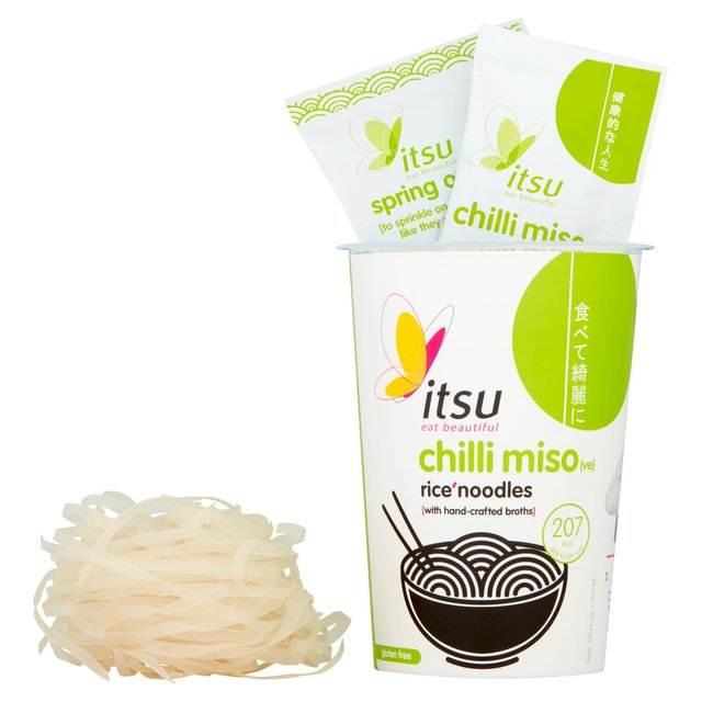 Itsu Chilli Miso Rice Noodles Cup GOODS M&S   