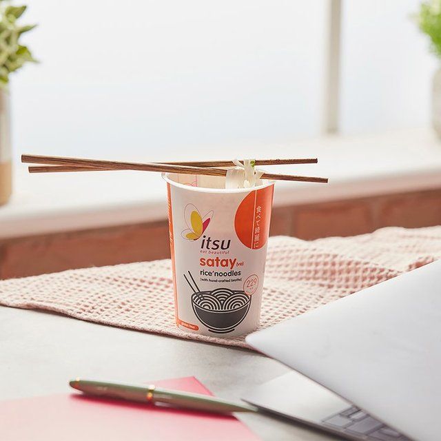 Itsu Satay Rice Noodles Cup Free from M&S   