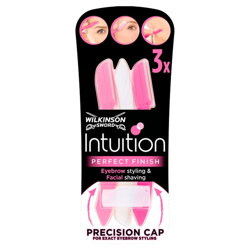 Wilkinson Sword Intuition Perfect Finish Women's Eyebrow Styling & Facial Shaving Women's Toiletries ASDA   