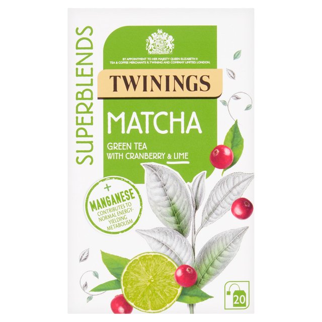 Twinings Superblends Matcha Green Tea with Cranberry and Lime Tea M&S   