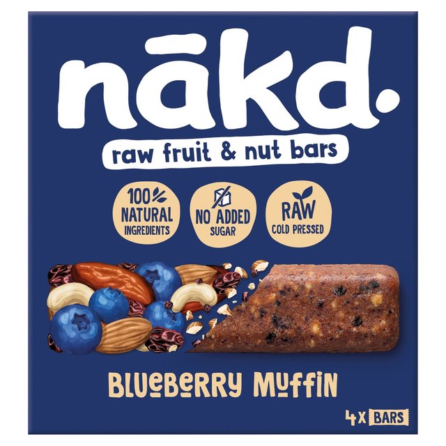 Nakd Blueberry Muffin Fruit & Nut Bars Food Cupboard M&S   