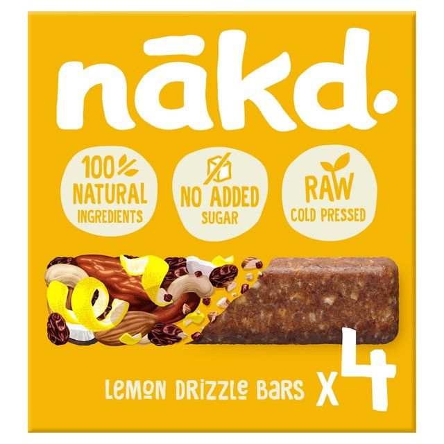 Nakd Lemon Drizzle Fruit & Nut Bars Food Cupboard M&S Default Title  