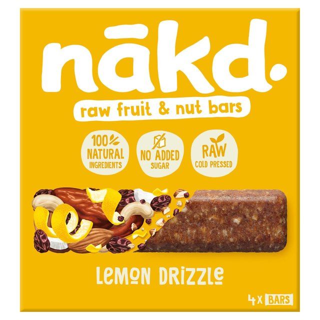 Nakd Lemon Drizzle Fruit & Nut Bars Food Cupboard M&S   