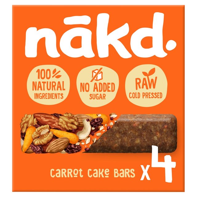 Nakd Carrot Cake Fruit & Nut Bars Food Cupboard M&S Default Title  