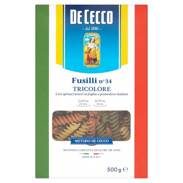 De Cecco Fusilli Tricolore