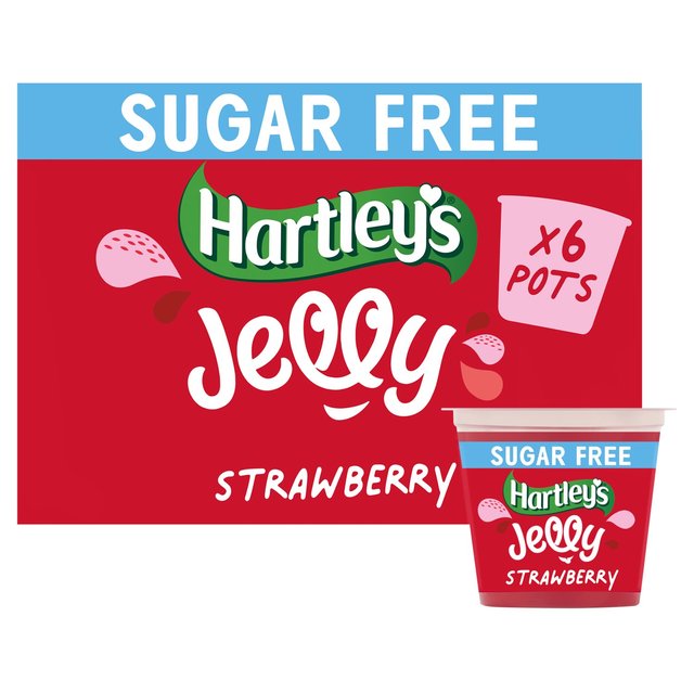 Hartley's No Added Sugar Strawberry Jelly Pot Multipack