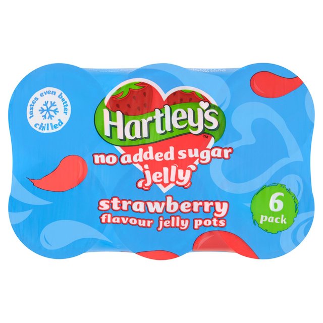 Hartley's No Added Sugar Strawberry Jelly Pot Multipack