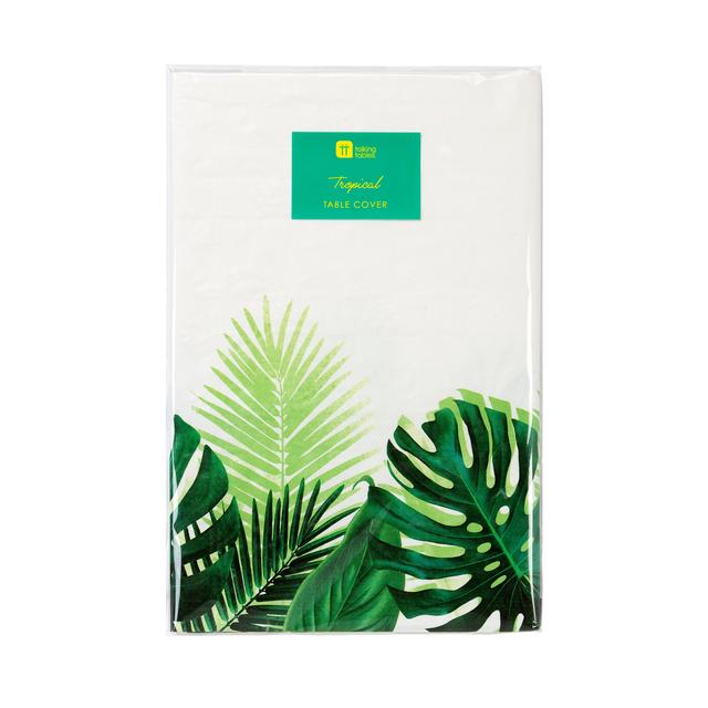 Tropical Palm Paper Table Cover Tableware & Kitchen Accessories M&S   