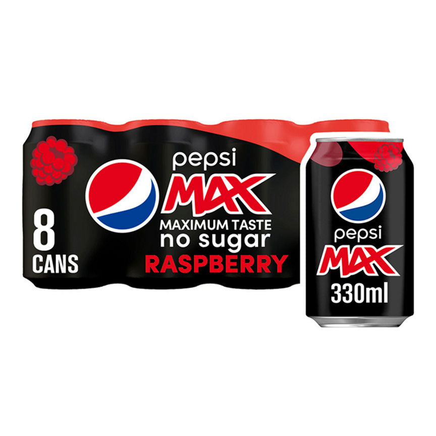 Pepsi Max Raspberry Cans Fizzy & Soft Drinks ASDA   