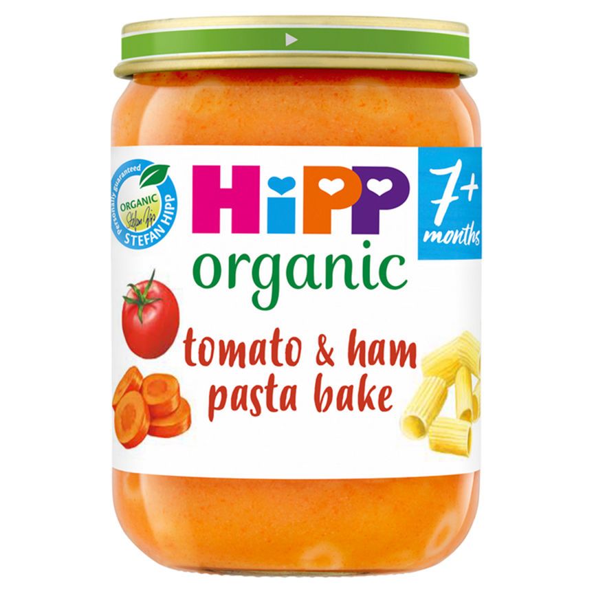 HiPP Tomato & Ham Pasta Bake Baby Food Jar 7+ Months Baby Food ASDA   