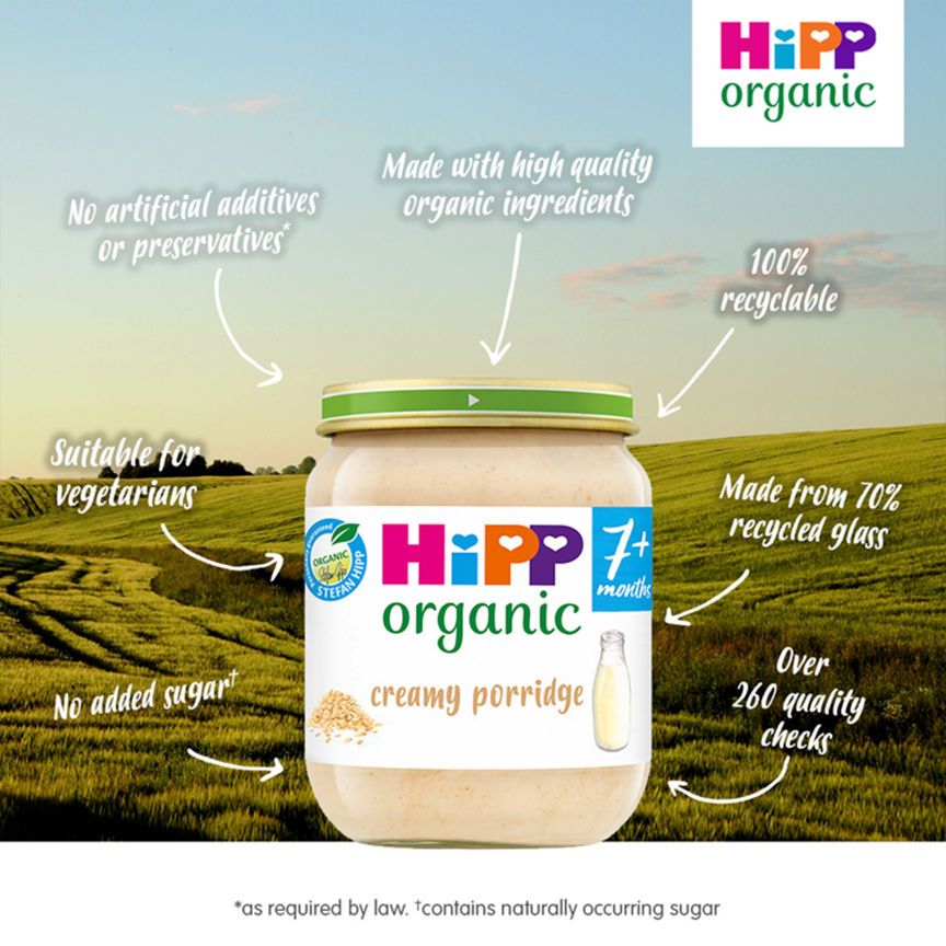 HiPP Creamy Porridge Baby Food Jar 7+ Months Baby Food ASDA   