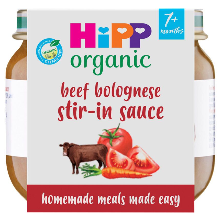 HiPP Organic Little Mealmakers Beef Bolognese Sauce 7+ Months Baby Food ASDA   