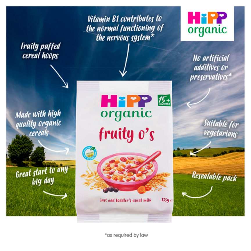 HiPP Organic Fruity O's Cereal 15+ Months