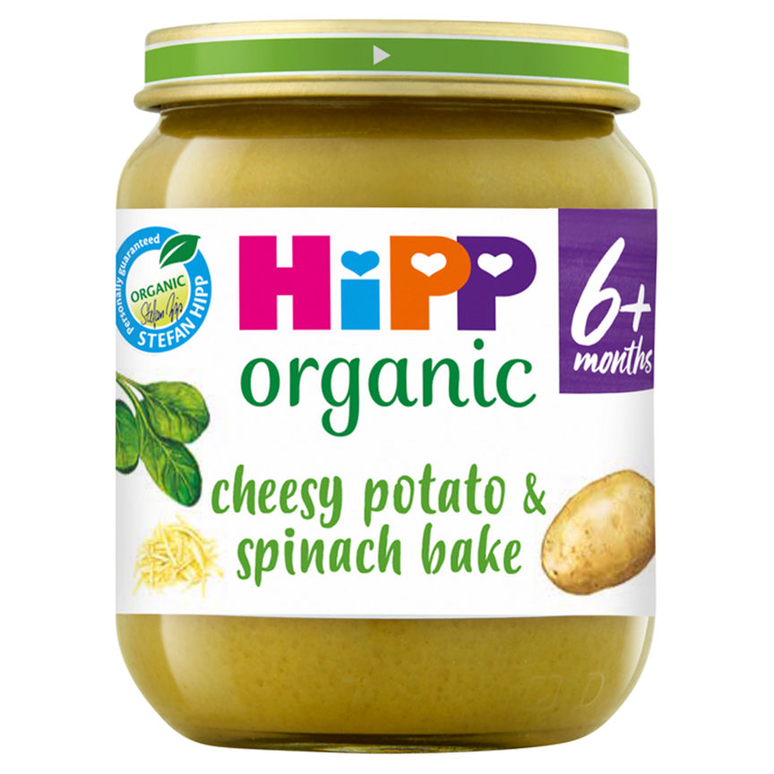 HiPP Cheesy Potato & Spinach Bake Baby Food Jar 6+ Months Baby Food ASDA   