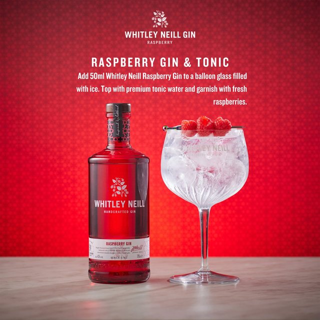 Whitley Neill Raspberry Gin Liqueurs and Spirits M&S   