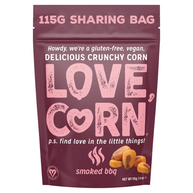 LOVE CORN BBQ Crunchy Corn Crisps, Nuts & Snacking Fruit M&S Default Title  