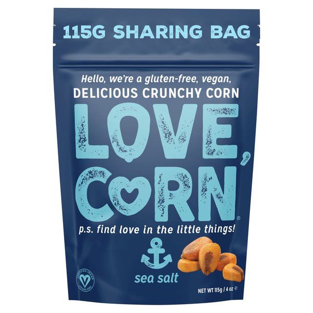 LOVE CORN Sea Salt Crunchy Corn Crisps, Nuts & Snacking Fruit M&S Default Title  