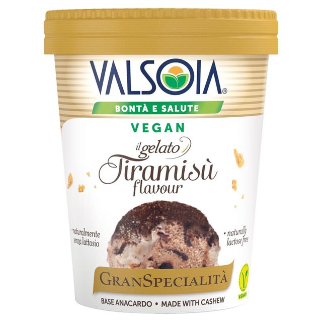 Valsoia Cashew Tiramisu Dairy Free Gelato WORLD FOODS M&S   