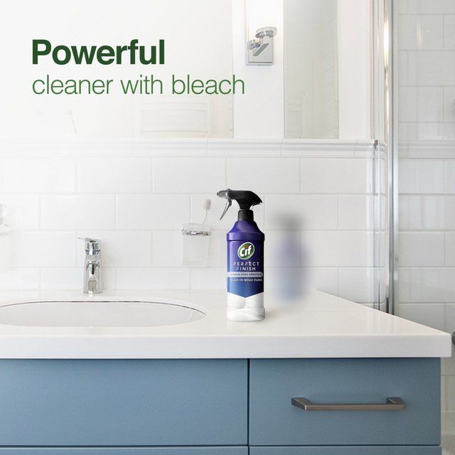 Cif Perfect Finish Specialist Cleaner Spray Mould Stain Remover Bathroom M&S   