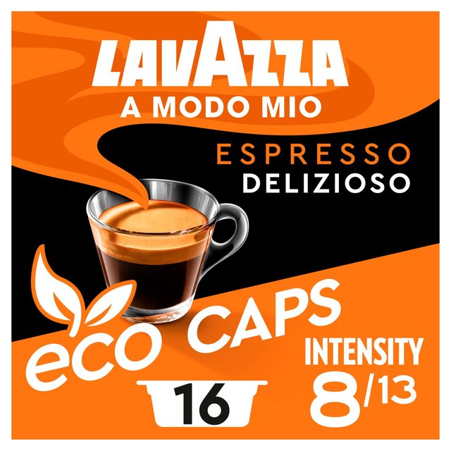 Lavazza A Modo Mio Compostable Espresso Delizioso Coffee Capsules