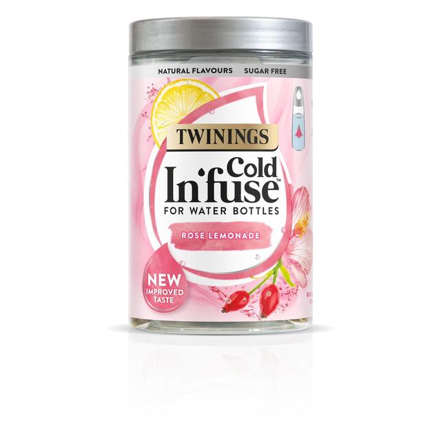 Twinings Cold In'fuse Rose Lemonade 12 Infusers Squash & Cordial M&S   