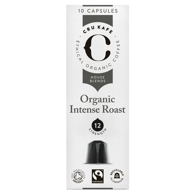 CRU Kafe Organic Intense Nespresso Compatible Coffee Capsules