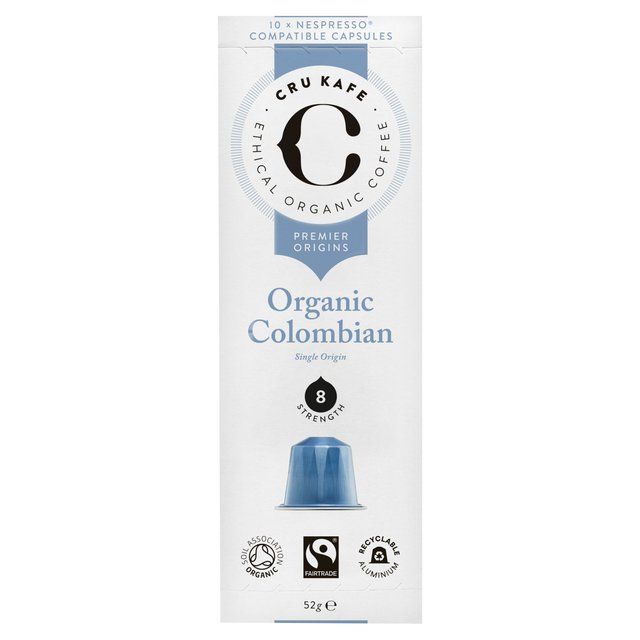 CRU Kafe Organic Single Origin Colombian Nespresso Compatible Capsules Food Cupboard M&S   