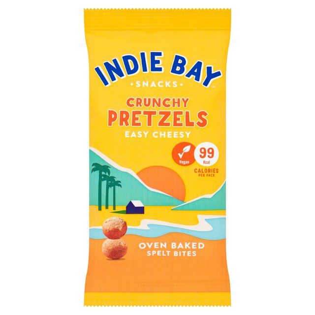 Indie Bay Snacks Spelt Pretzel Bites Easy Cheesy Biscuits, Crackers & Bread M&S   