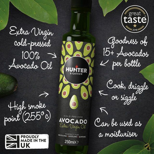 Hunter & Gather Cold Pressed Extra Virgin Avocado Oil Food Cupboard M&S   