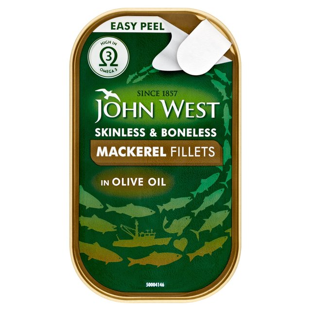 John West Mackerel Fillets in Olive Oil Canned & Packaged Food M&S Default Title  