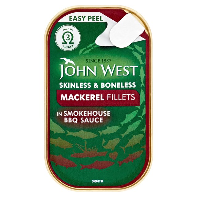 John West Mackerel Fillets in BBQ Sauce Canned & Packaged Food M&S Default Title  