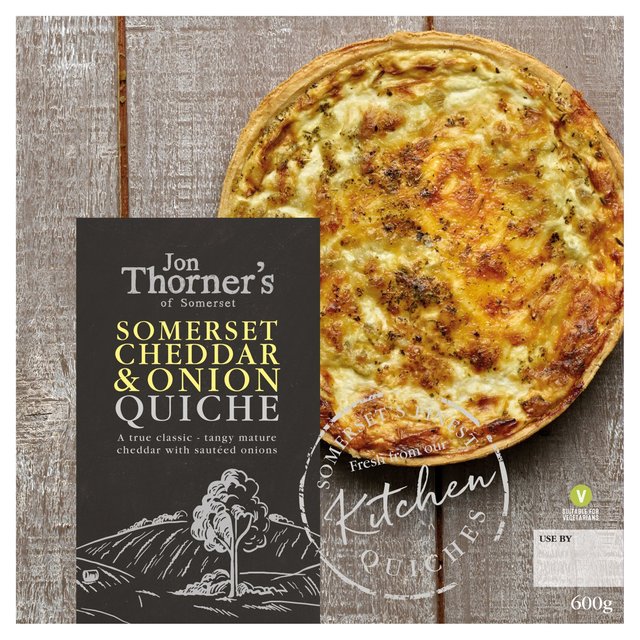 Jon Thorner's Somerset Cheddar & Onion Large Family Quiche GOODS M&S   