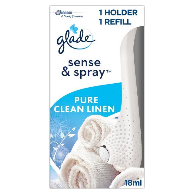 Glade Sense & Spray Holder & Refill Clean Linen Air Freshener