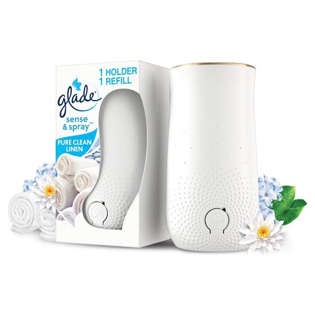 Glade Sense & Spray Holder & Refill Clean Linen Air Freshener