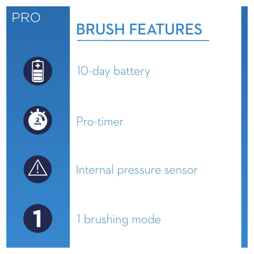 Oral-B Pro 600 Cross Action Rechargeable Electric Toothbrush Dental ASDA   