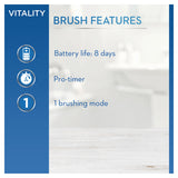 Oral-B Vitality Plus White & Clean Rechargeable Electric Toothbrush Dental ASDA   