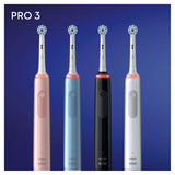 Oral B Pro 3 - 3000 - Black Electric CrossAction Ultrathin Toothbrush Designed By Braun Dental ASDA   