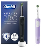 Oral-B Vitality Pro Black & Purple Electric Toothbrushes Dental ASDA   